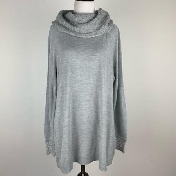White stag sweater size XL 16-18 Gray metallic - Picture 8 of 8
